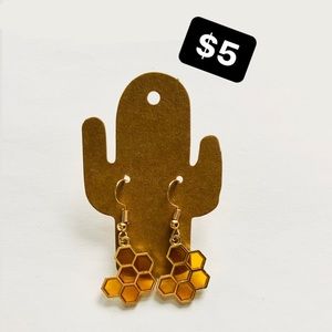 honeycomb earrings